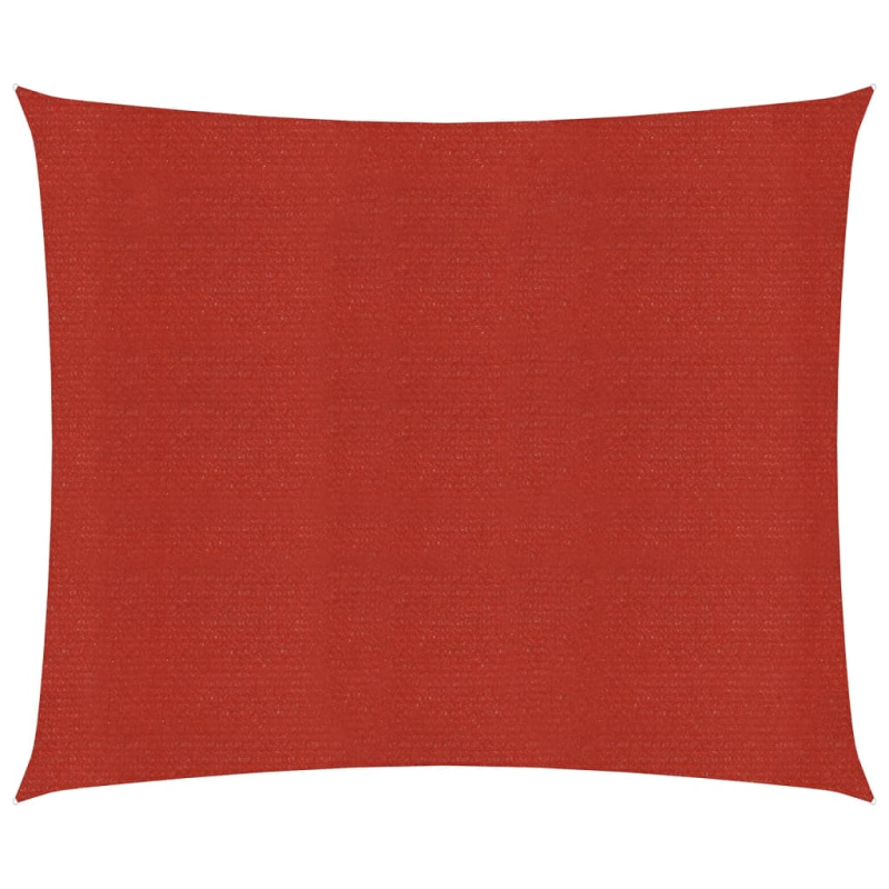 Sonnensegel 160 g/m² Rot 6x6 m HDPE