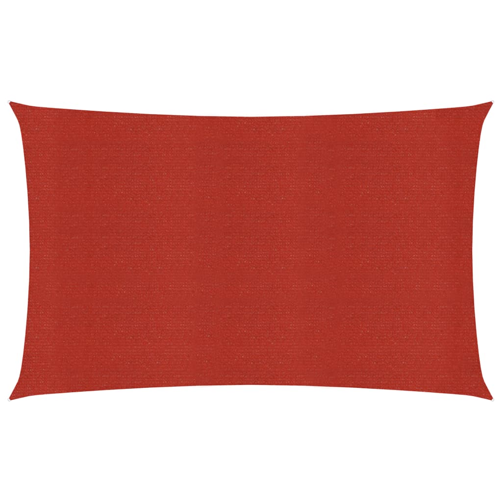 Sonnensegel 160 g/m² Rot 2x4 m HDPE