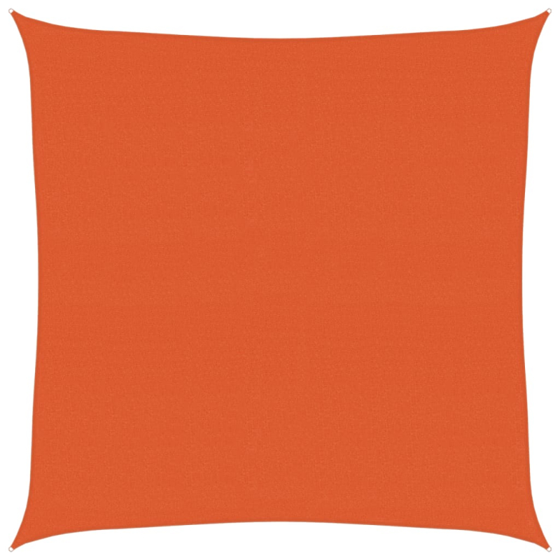 Sonnensegel 160 g/m² Quadratisch Orange 4,5x4,5 m HDPE