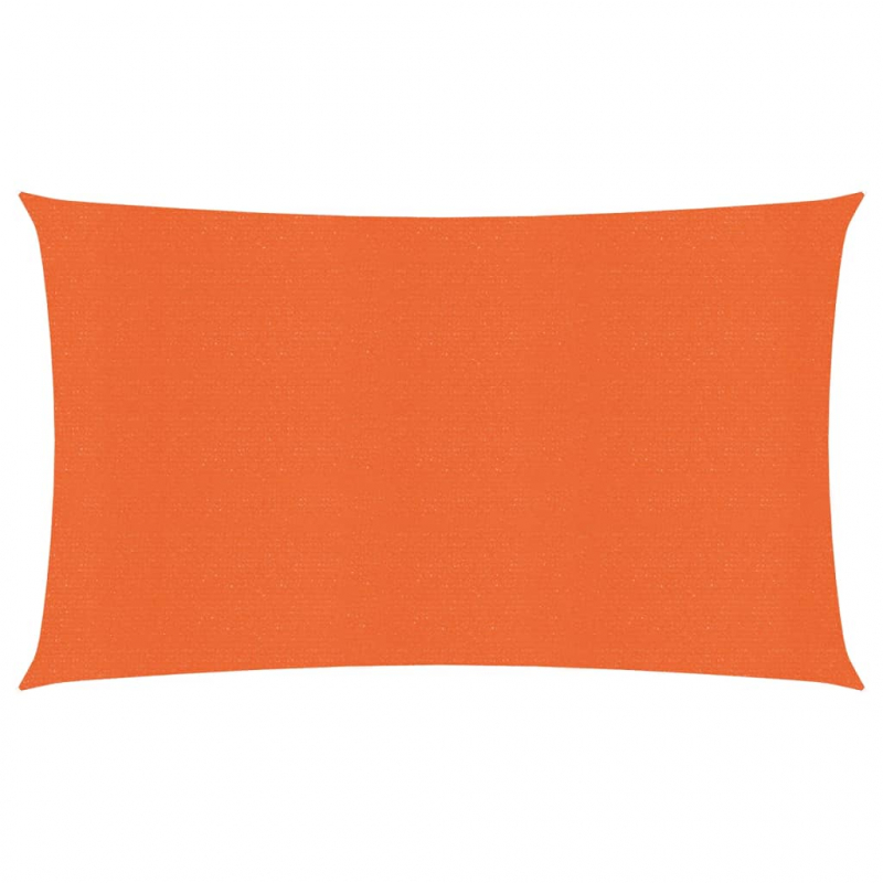 Sonnensegel 160 g/m² Rechteckig Orange 4x7 m HDPE