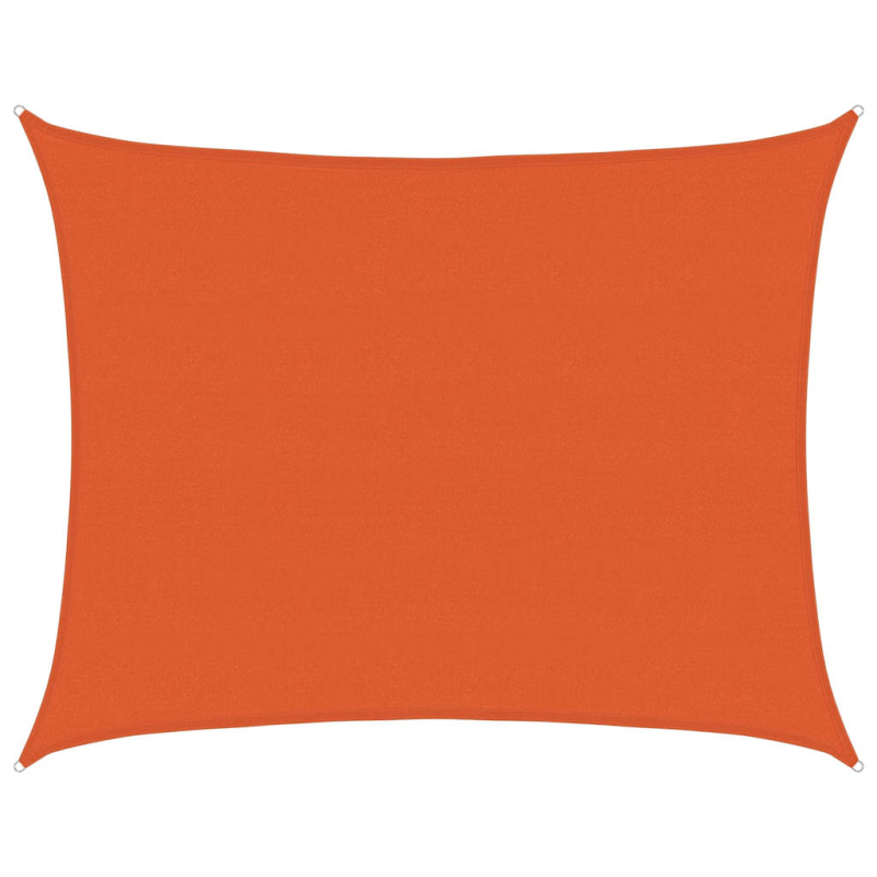Sonnensegel 160 g/m² Rechteckig Orange 6x7 m HDPE