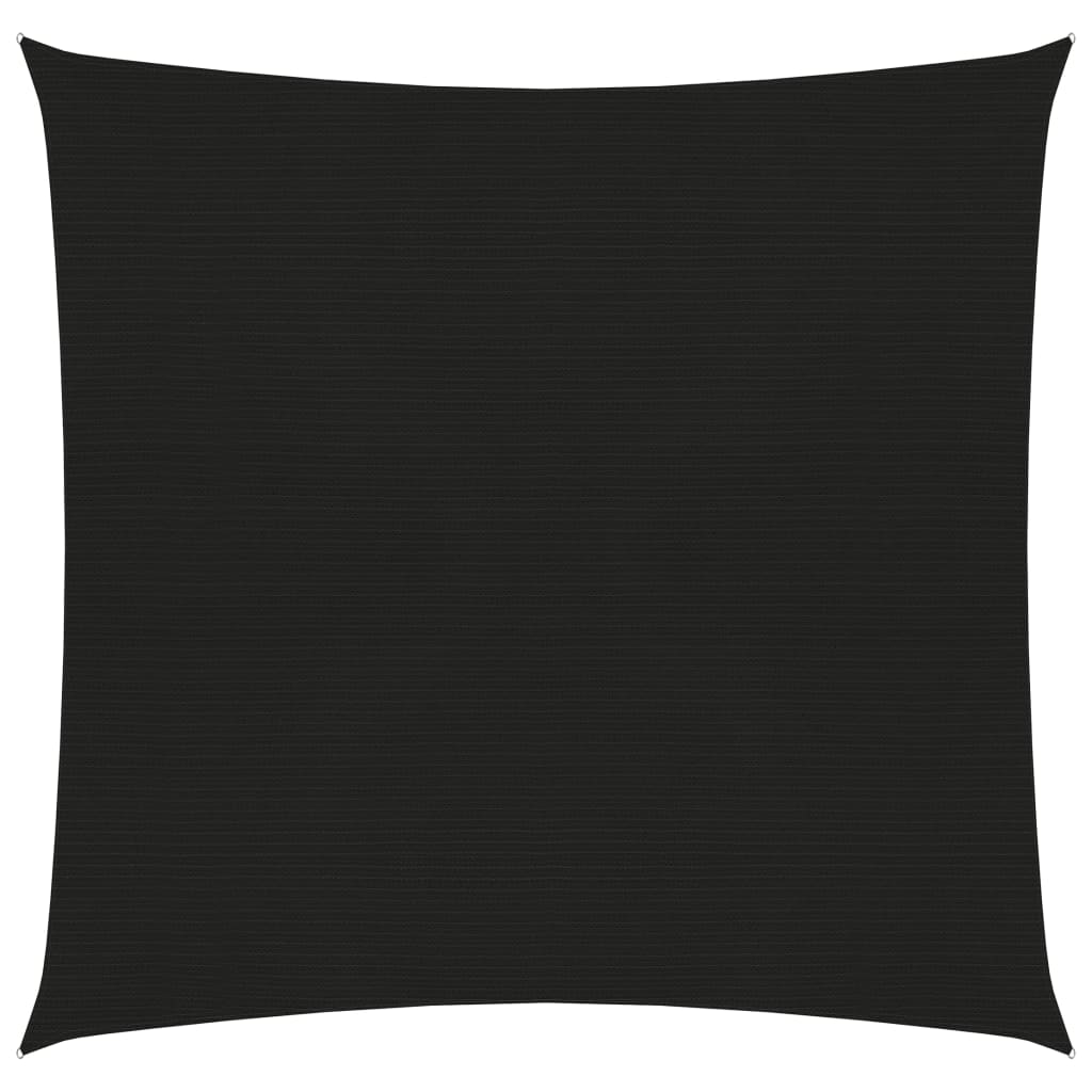 Sonnensegel 160 g/m² Schwarz 4,5x4,5 m HDPE