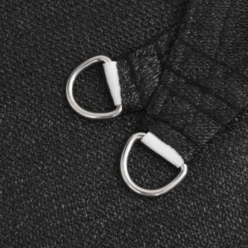 Sonnensegel 160 g/m² Schwarz 3x3x3 m HDPE