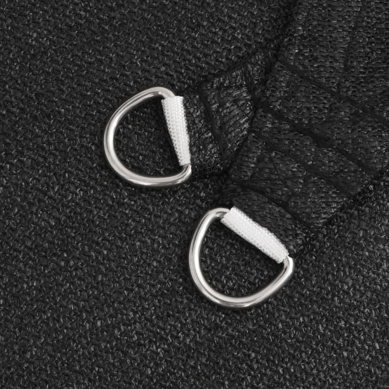 Sonnensegel 160 g/m² Schwarz 4/5x3 m HDPE