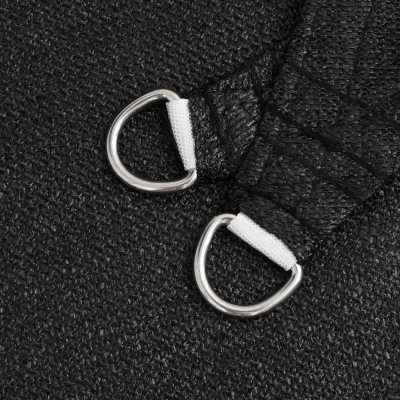 Sonnensegel 160 g/m² Trapezform Schwarz 4/5x4 m HDPE