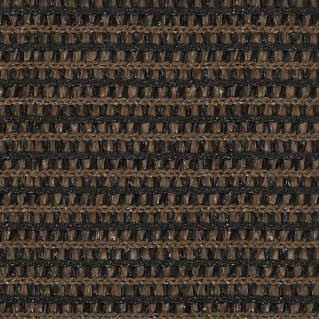 Sonnensegel 160 g/m² Braun 2x4,5 m HDPE