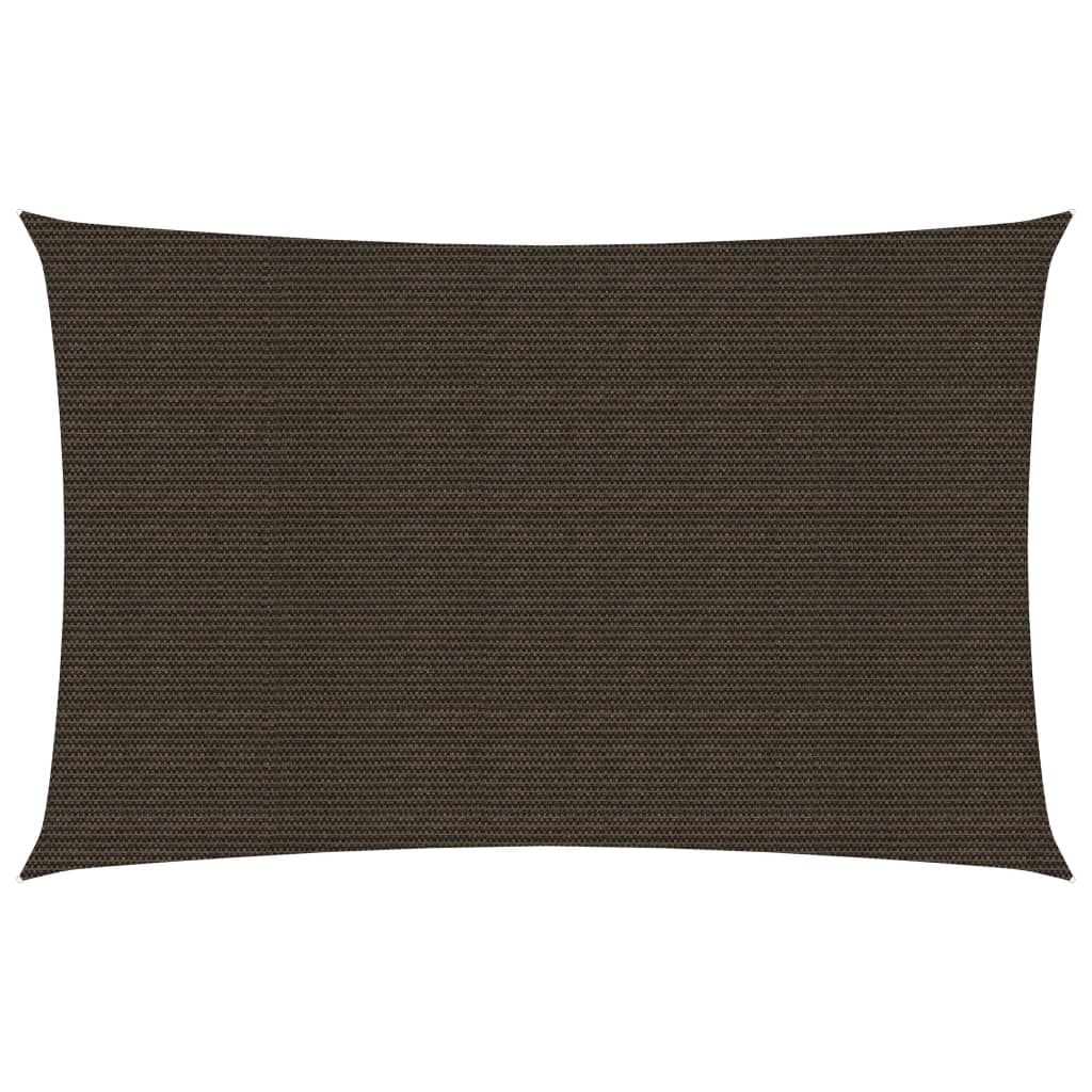 Sonnensegel 160 g/m² Braun 2x5 m HDPE