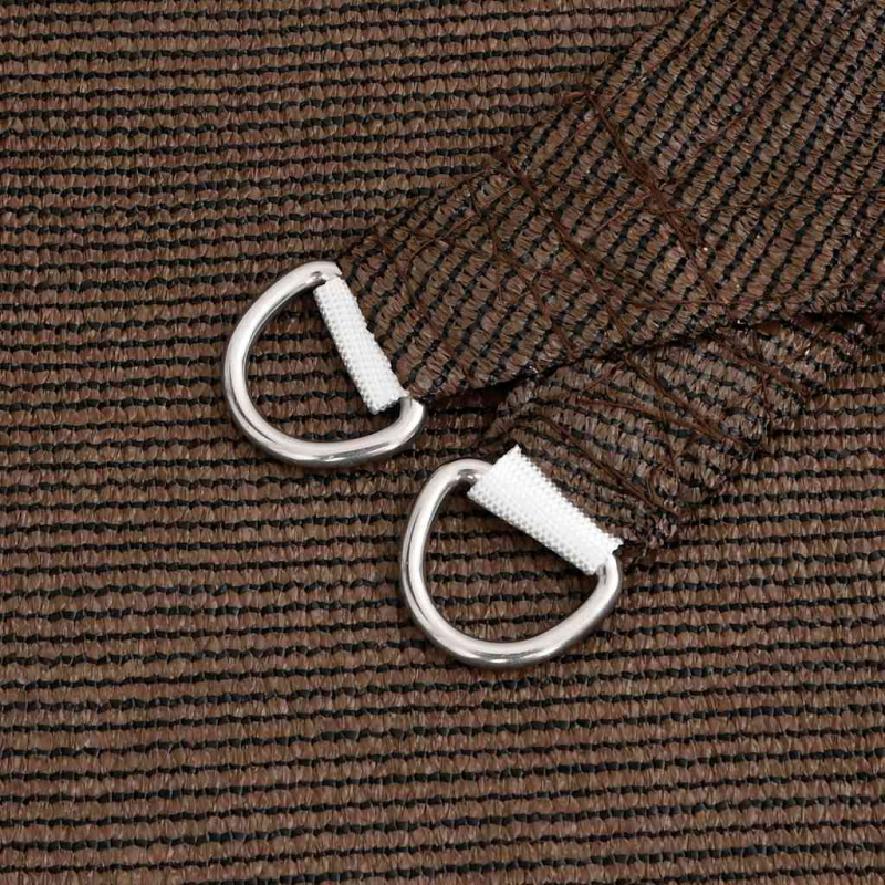 Sonnensegel 160 g/m² Trapezform Braun 4/5x4 m HDPE