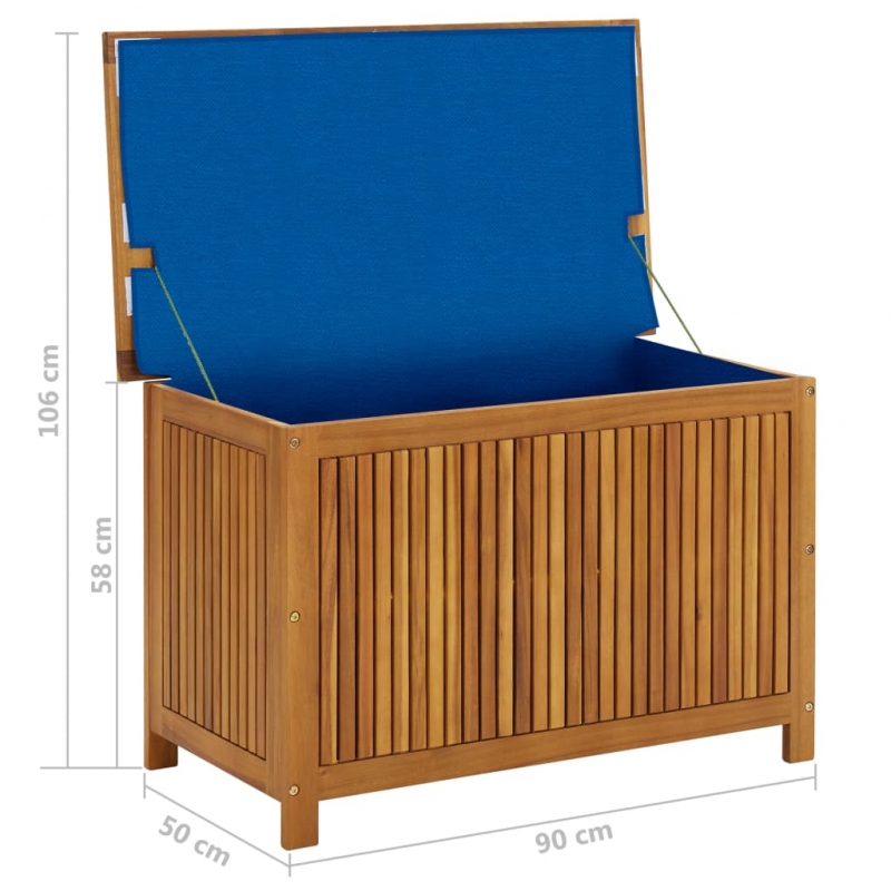 Gartenbox 90x50x58 cm Massivholz Akazie