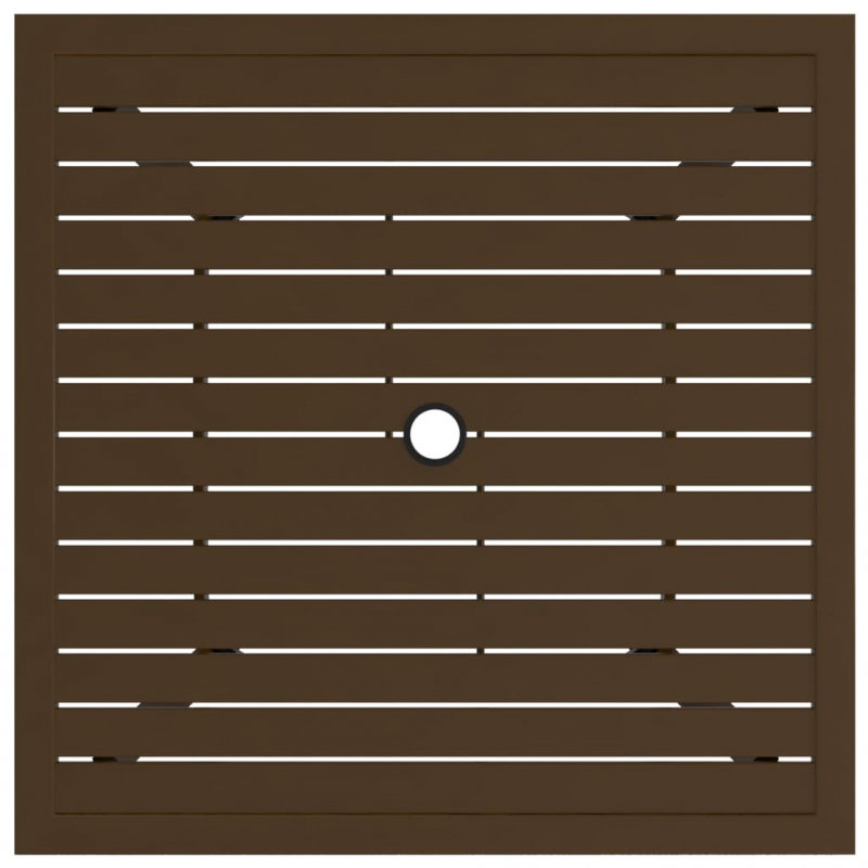 Gartentisch Braun 81,5x81,5x72 cm Stahl