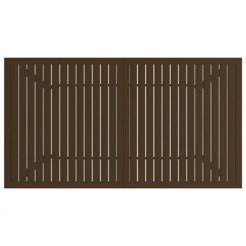 Gartentisch Braun 140x80x72 cm Stahl