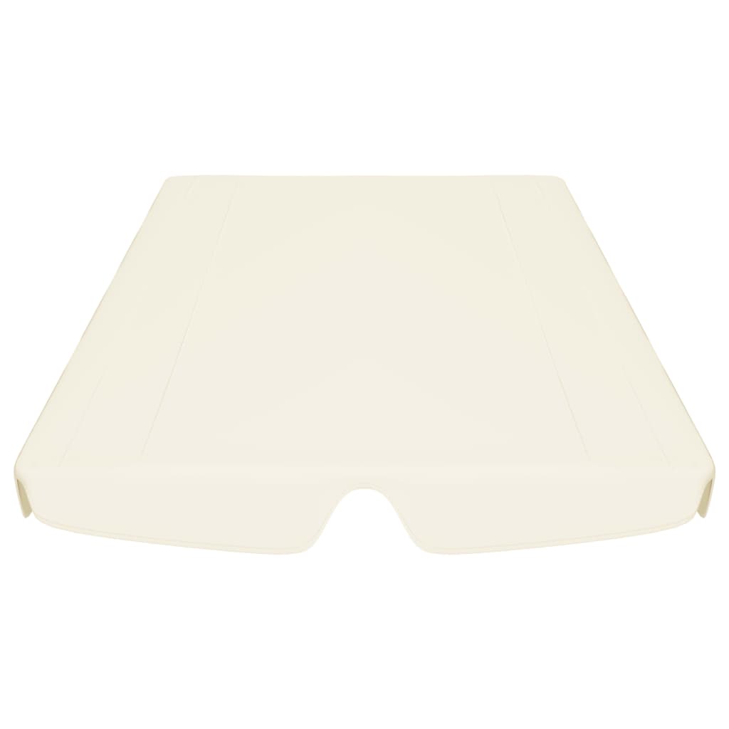 Ersatzdach für Hollywoodschaukel Creme 188/168x145/110 cm