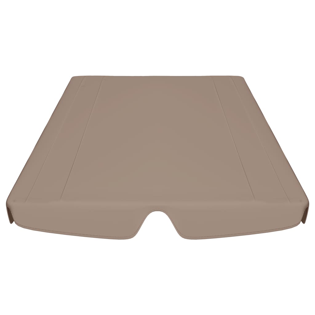 Ersatzdach für Hollywoodschaukel Taupe 188/168x145/110 cm