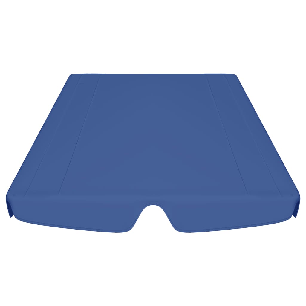 Ersatzdach für Hollywoodschaukel Blau 188/168x145/110 cm
