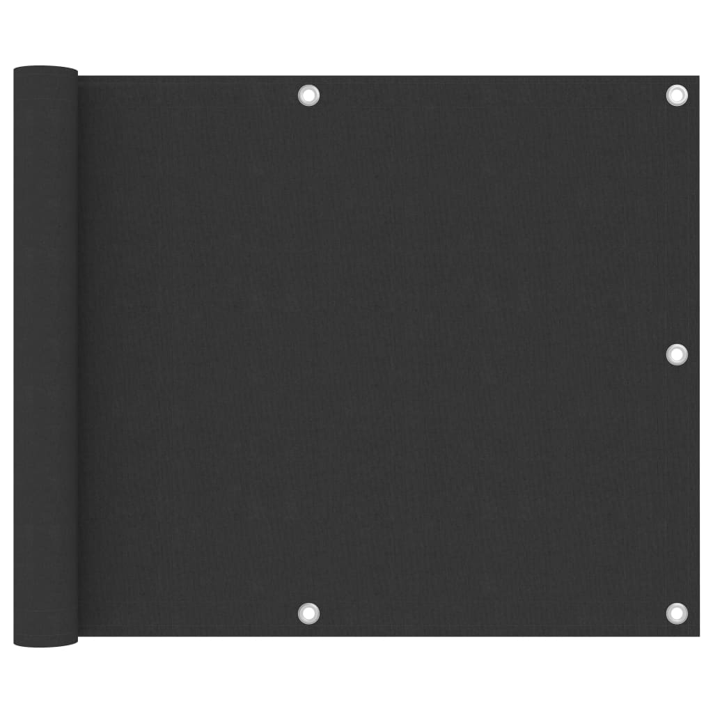 Balkon-Sichtschutz Anthrazit 75x500 cm Oxford-Gewebe