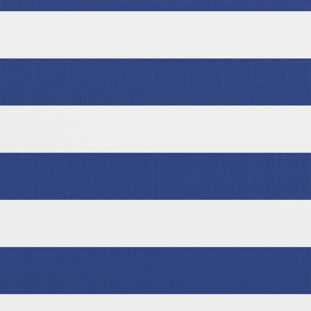 Balkon-Sichtschutz Weiß und Blau 120x400 cm Oxford-Gewebe