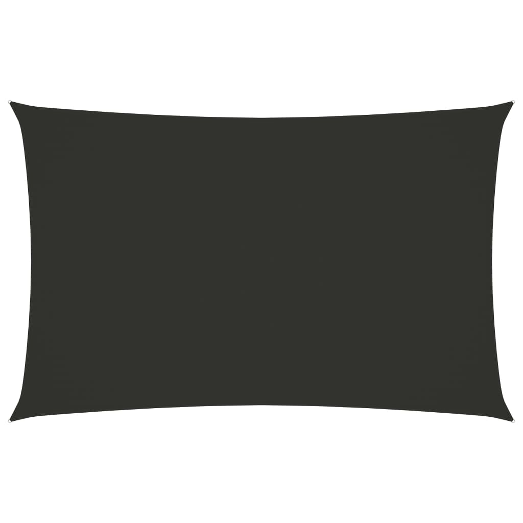 Sonnensegel Oxford-Gewebe Rechteckig 4x7 m Anthrazit
