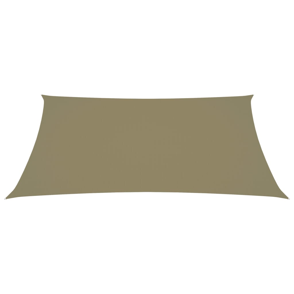 Sonnensegel Oxford-Gewebe Rechteckig 3x5 m Beige