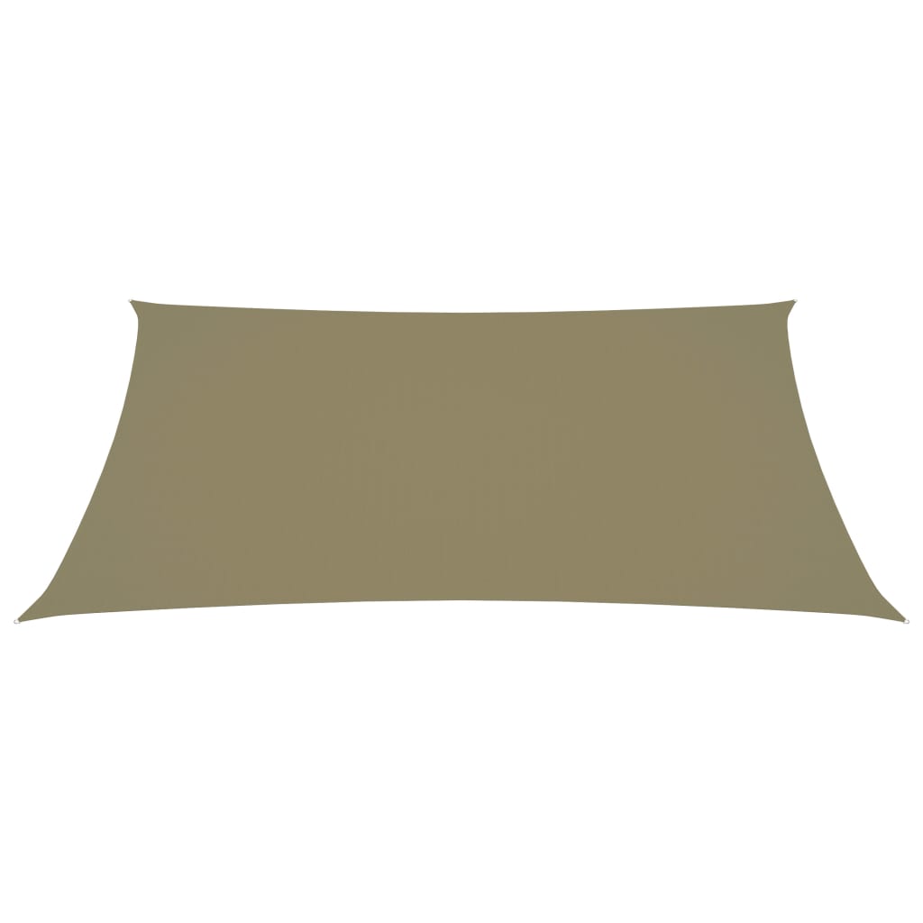 Sonnensegel Oxford-Gewebe Rechteckig 3,5x4,5 m Beige