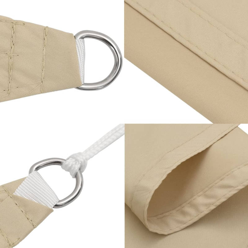 Sonnensegel Oxford-Gewebe Rechteckig 5x6 m Beige