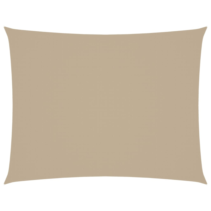 Sonnensegel Oxford-Gewebe Rechteckig 6x7 m Beige