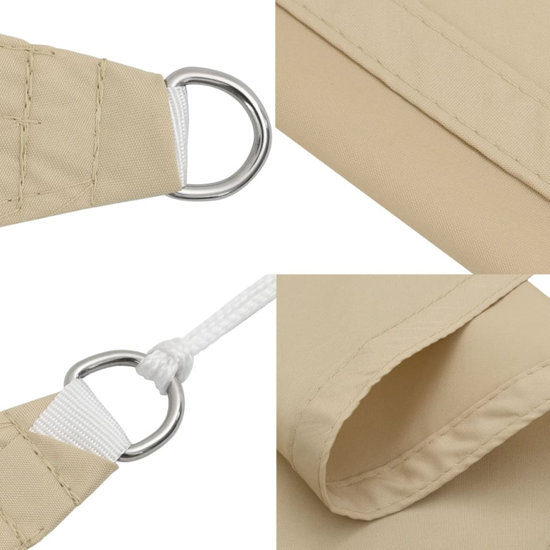 Sonnensegel Oxford-Gewebe Dreieckig 3x4x5 m Beige