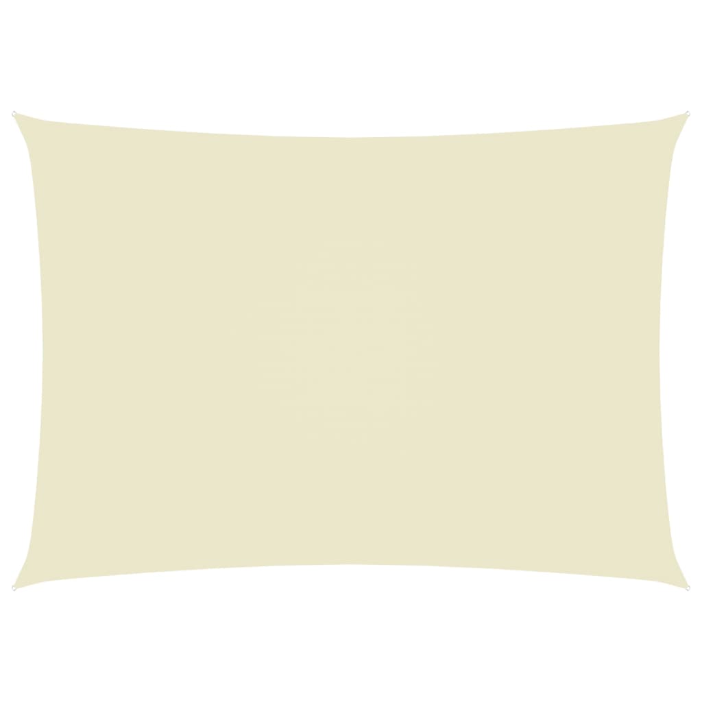 Sonnensegel Oxford-Gewebe Rechteckig 3x5 m Creme