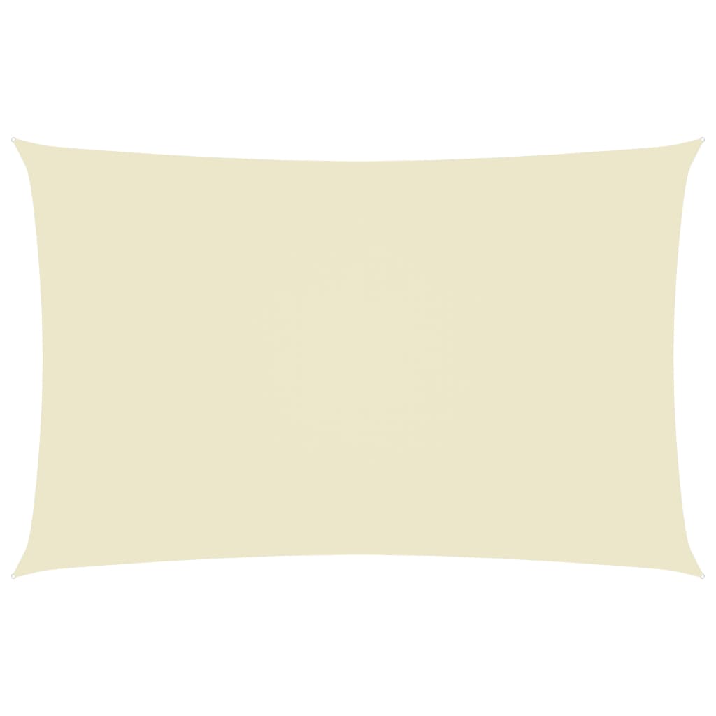 Sonnensegel Oxford-Gewebe Rechteckig 3x6 m Creme