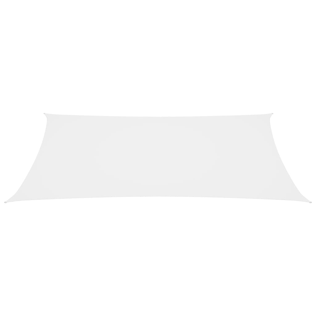 Sonnensegel Oxford-Gewebe Rechteckig 2,5x5 m Weiß