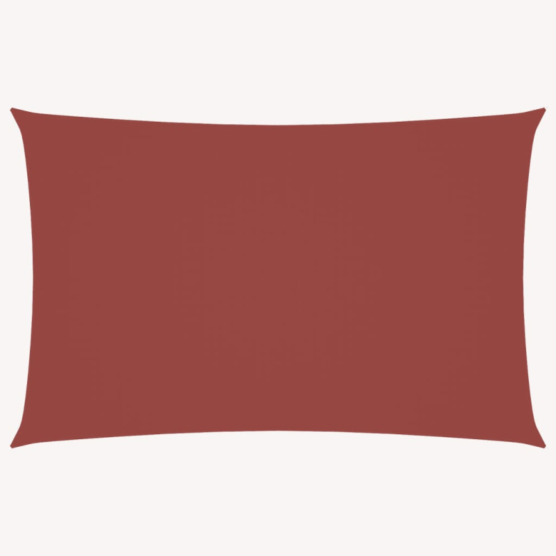 Sonnensegel Oxford-Gewebe Rechteckig 4x7 m Terrakotta-Rot