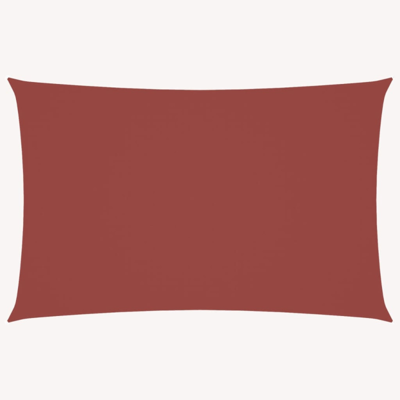 Sonnensegel Oxford-Gewebe Rechteckig 5x8 m Terrakotta-Rot