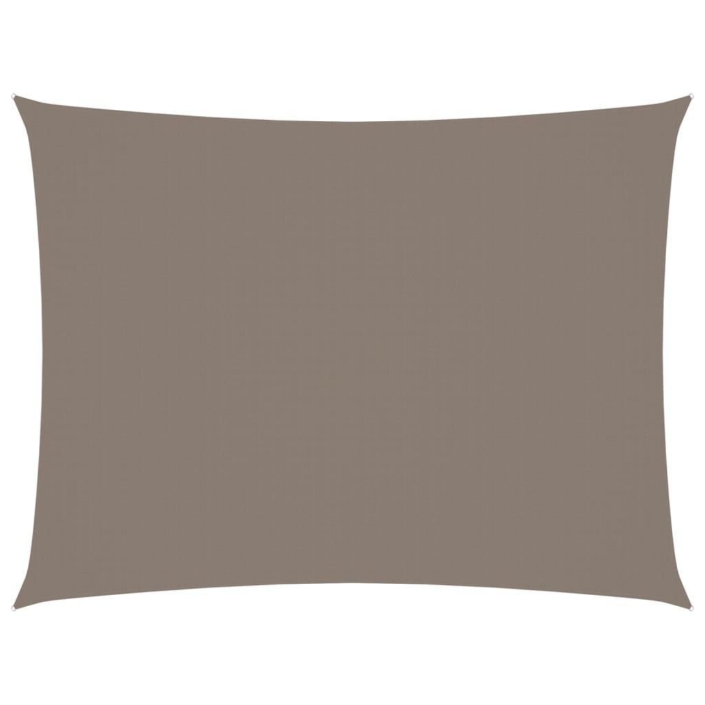 Sonnensegel Oxford-Gewebe Rechteckig 3x4,5 m Taupe