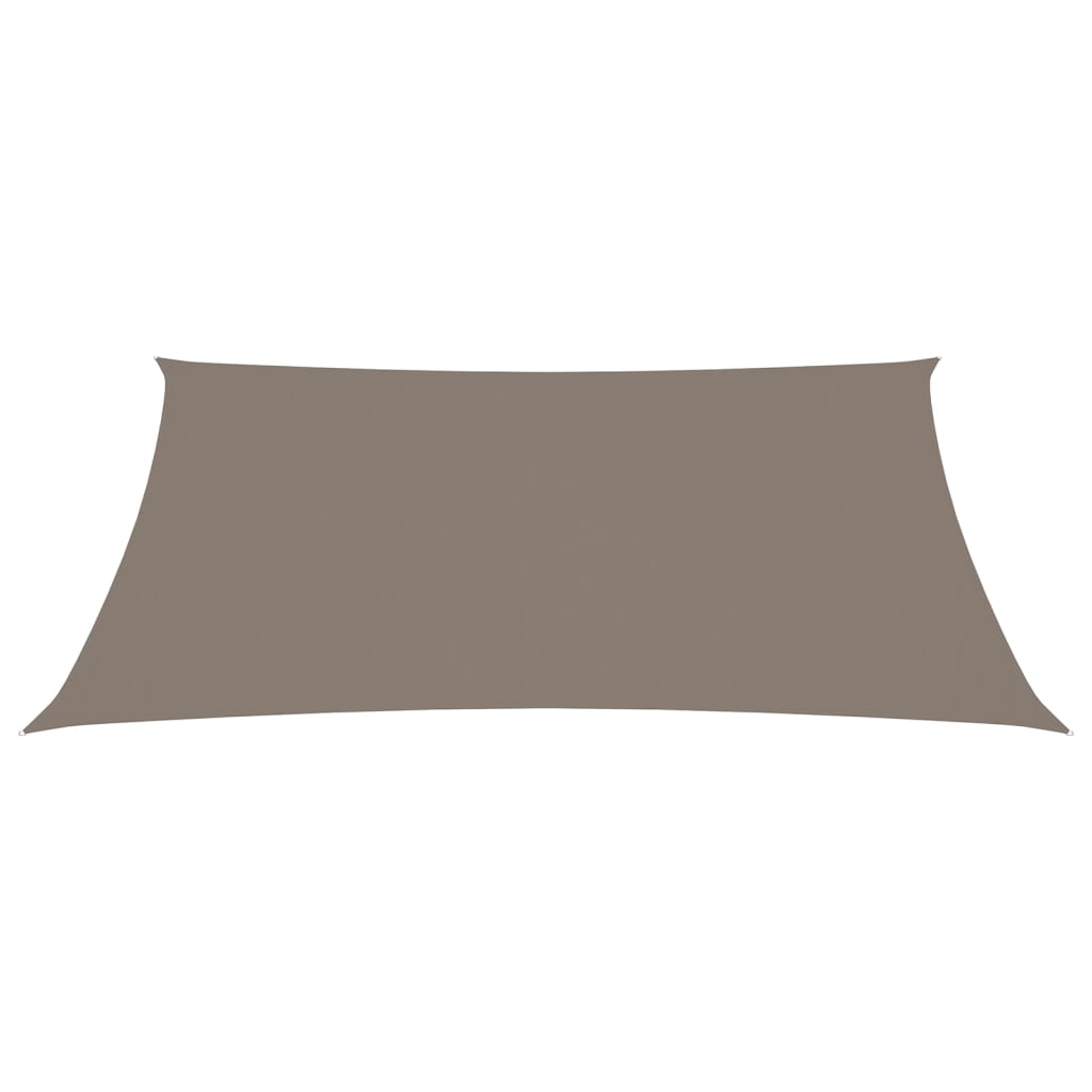 Sonnensegel Oxford-Gewebe Rechteckig 3x4,5 m Taupe