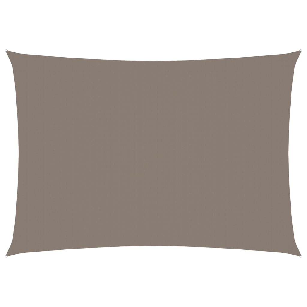 Sonnensegel Oxford-Gewebe Rechteckig 3x5 m Taupe