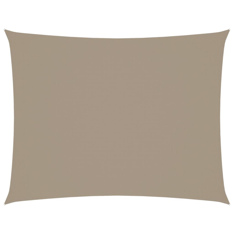 Sonnensegel Oxford-Gewebe Rechteckig 3,5x5 m Taupe