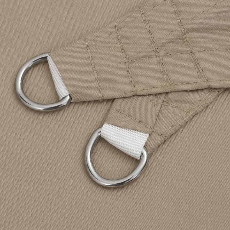 Sonnensegel Oxford-Gewebe Rechteckig 3,5x5 m Taupe