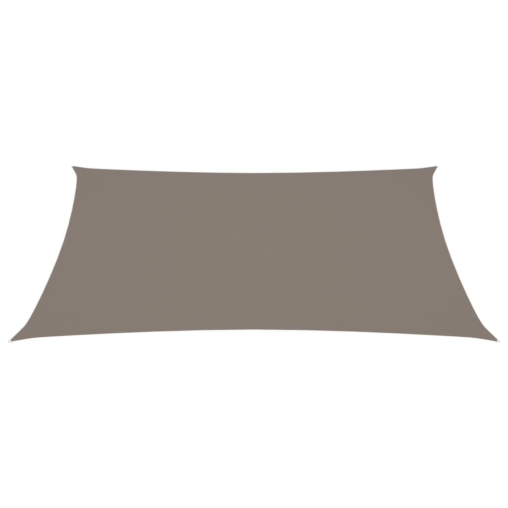 Sonnensegel Oxford-Gewebe Rechteckig 6x7 m Taupe
