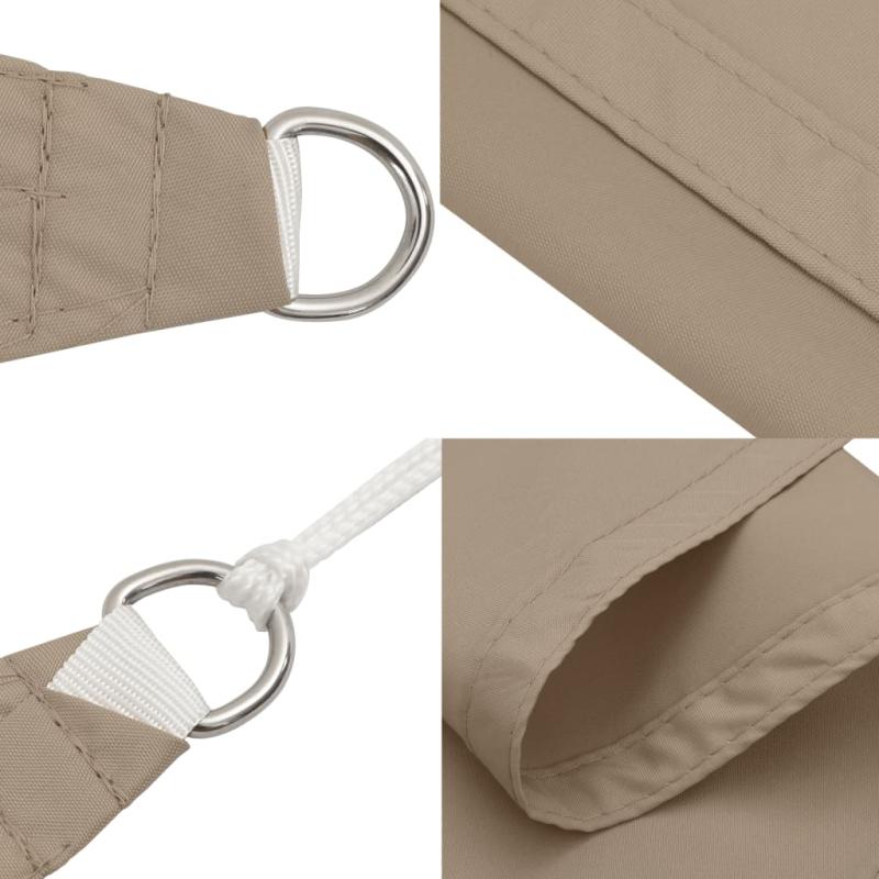 Sonnensegel Oxford-Gewebe Dreieckig 4x4x5,8 m Taupe