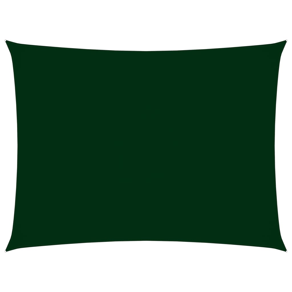 Sonnensegel Oxford-Gewebe Rechteckig 2x4 m Dunkelgrün