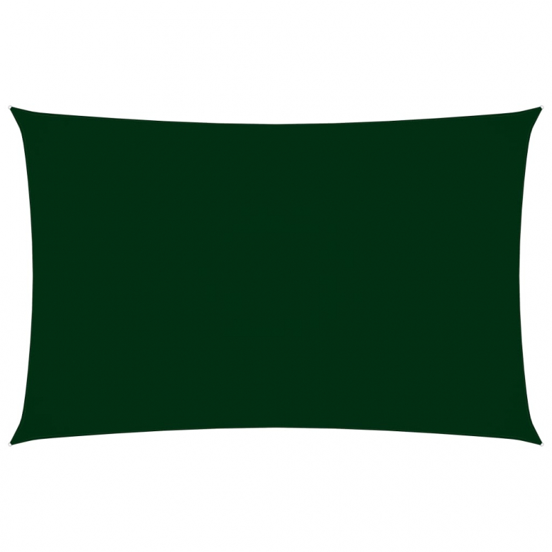 Sonnensegel Oxford-Gewebe Rechteckig 3x6 m Dunkelgrün