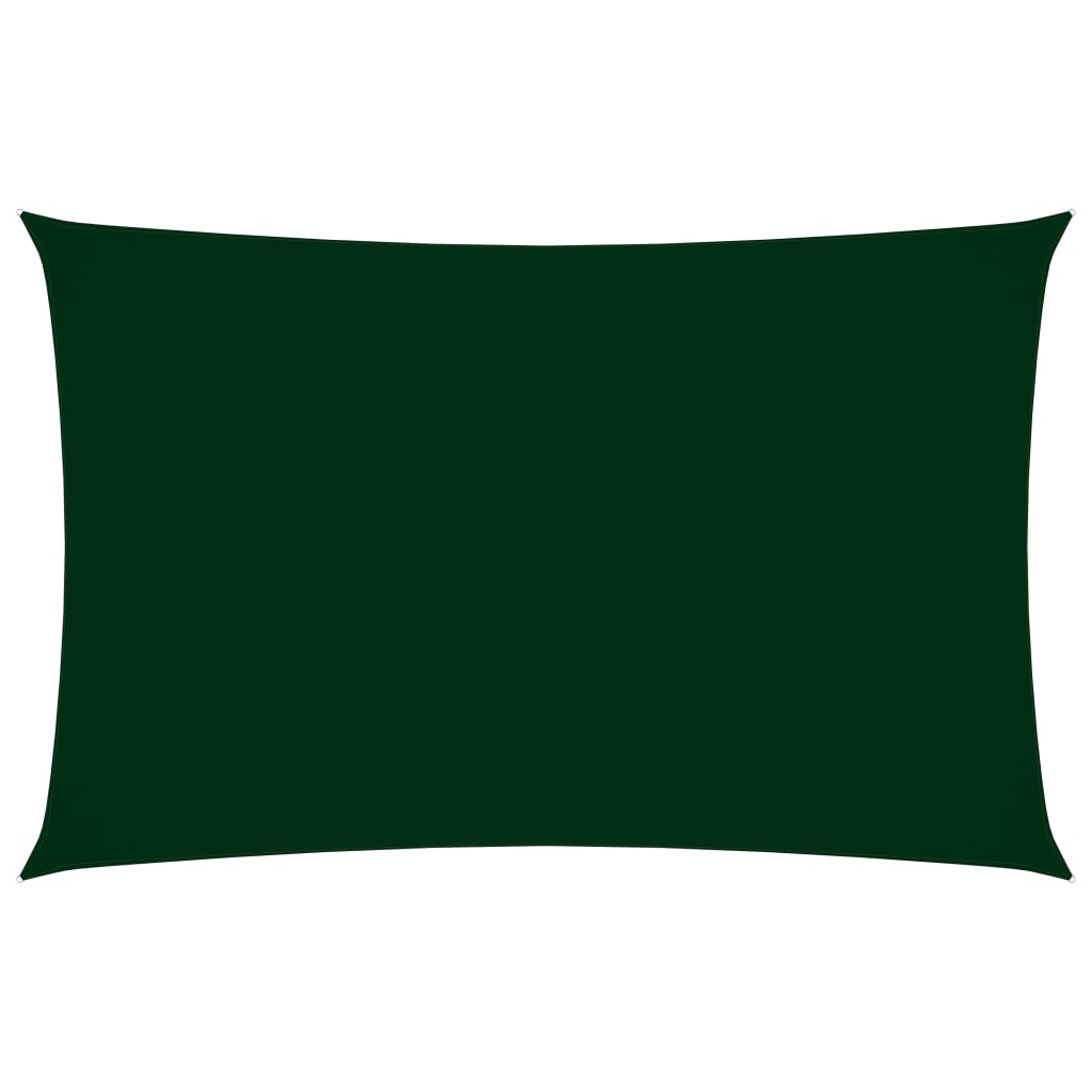 Sonnensegel Oxford-Gewebe Rechteckig 4x7 m Dunkelgrün