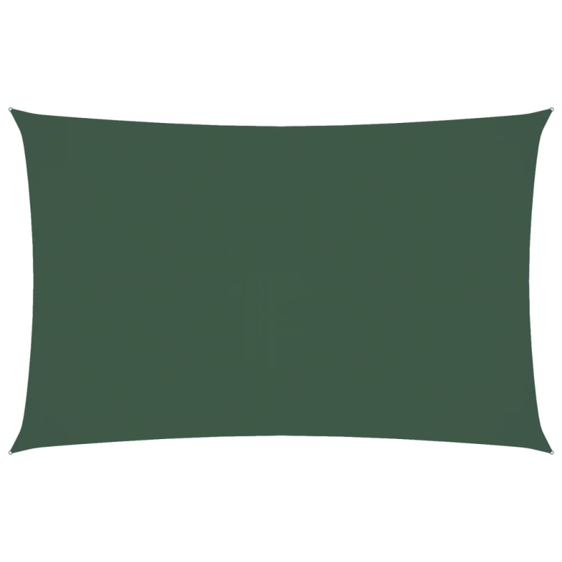 Sonnensegel Oxford-Gewebe Rechteckig 5x8 m Dunkelgrün