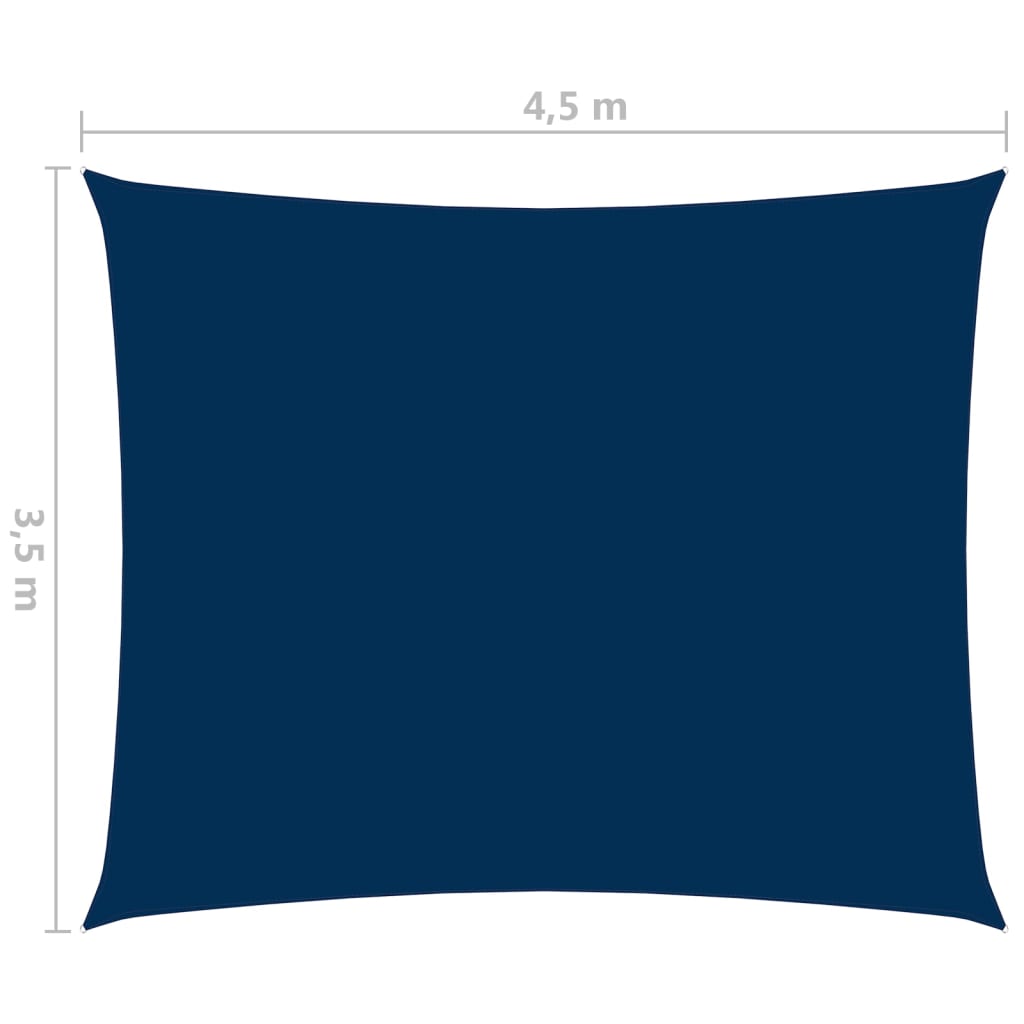 Sonnensegel Oxford-Gewebe Rechteckig 3,5x4,5 m Blau