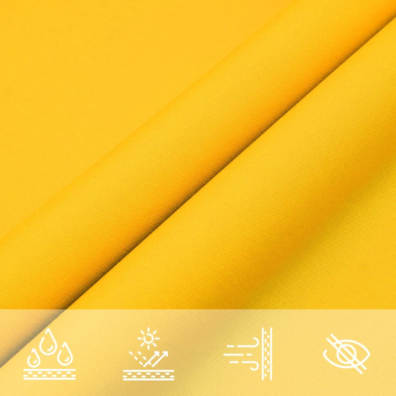 Sonnensegel Oxford-Gewebe Dreieckig 3,5x3,5x4,9 m Gelb