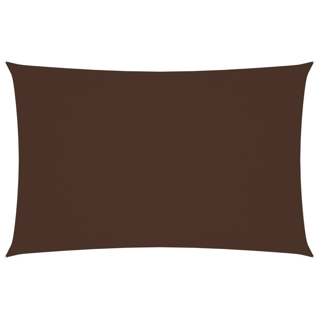 Sonnensegel Oxford-Gewebe Rechteckig 2x5 m Braun