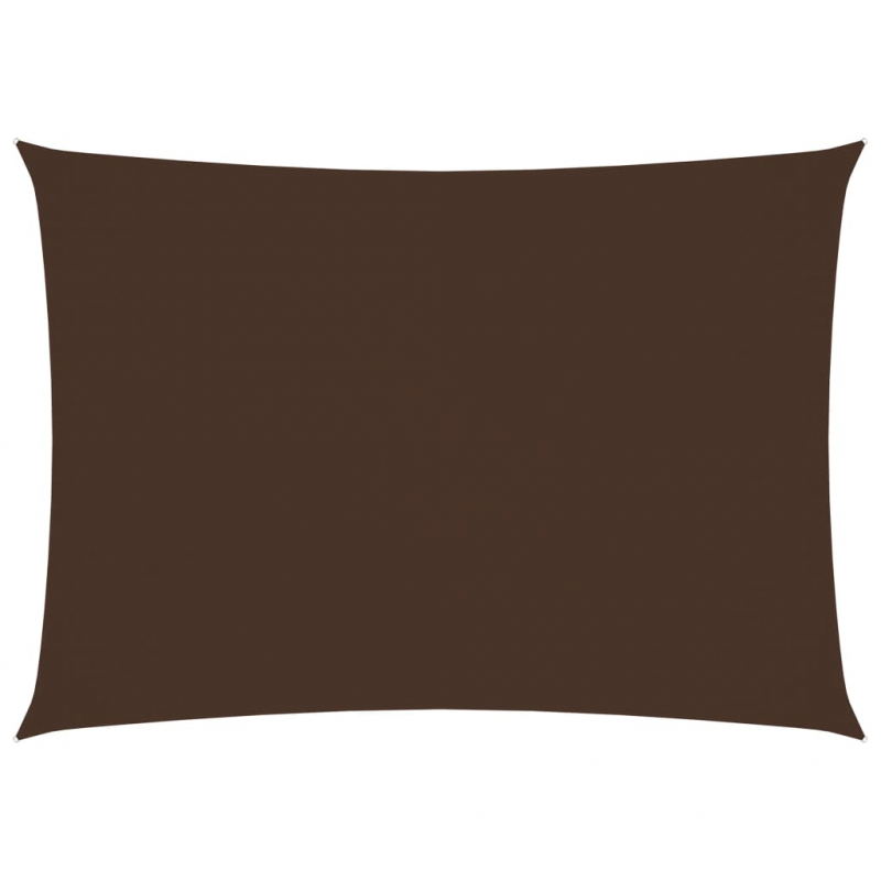 Sonnensegel Oxford-Gewebe Rechteckig 3x5 m Braun