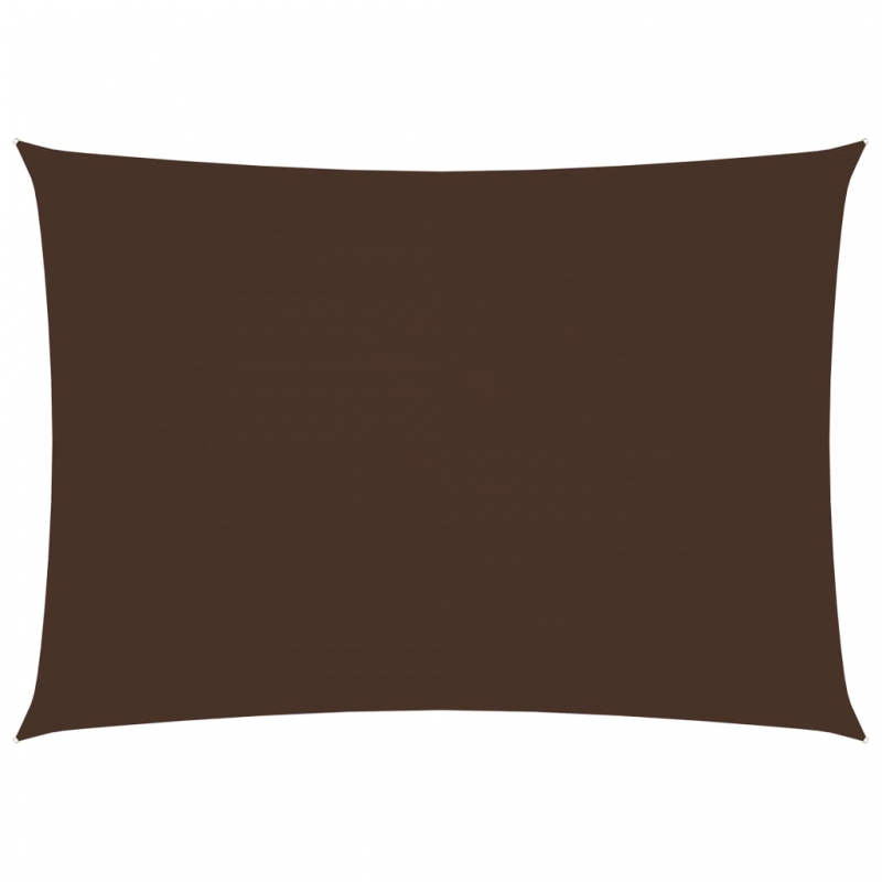 Sonnensegel Oxford-Gewebe Rechteckig 5x7 m Braun