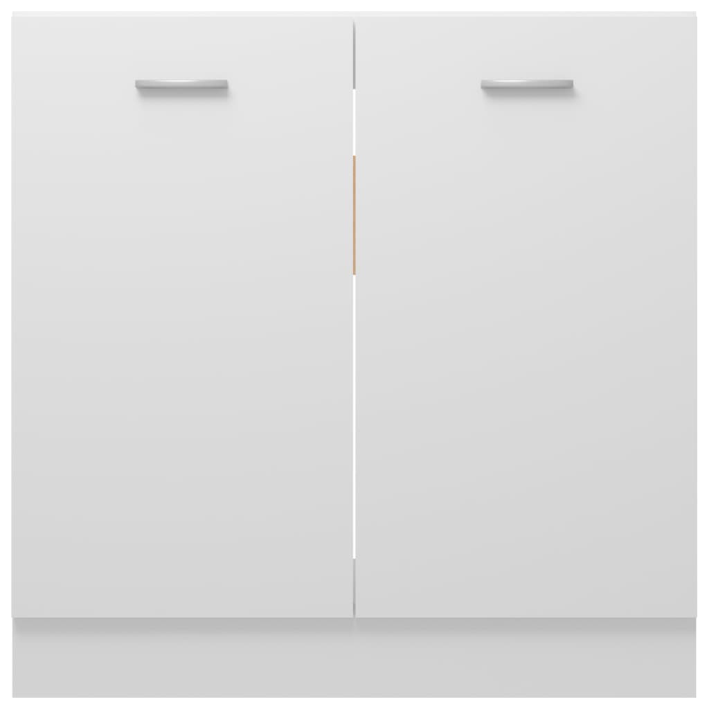 Spülenunterschrank Lyon Weiß 80x46x81,5 cm Holzwerkstoff