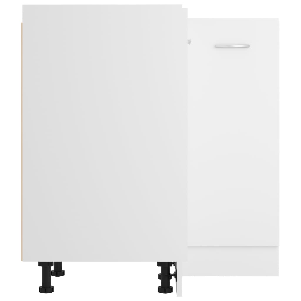 Eckunterschrank Lyon Weiß 75,5x75,5x81,5 cm Holzwerkstoff