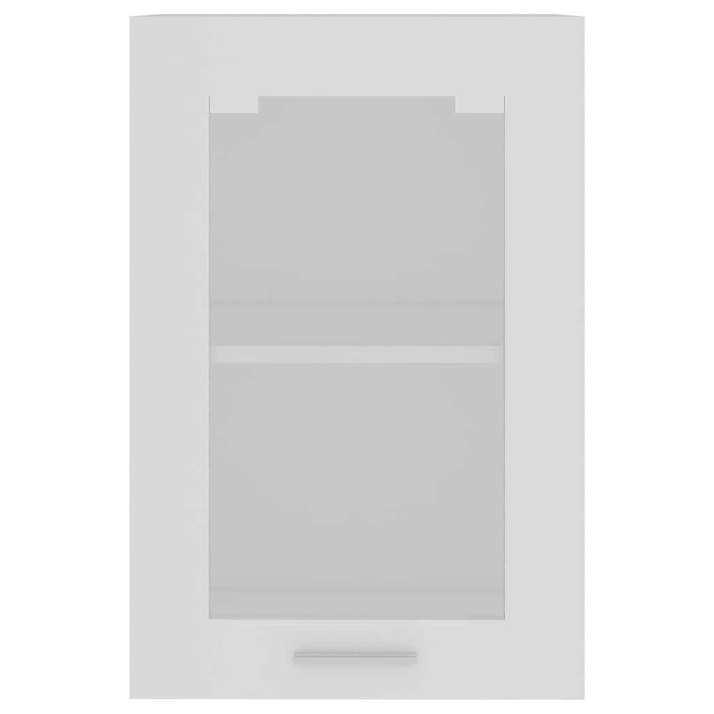 Hängeglasschrank Lyon Weiß 40x31x60 cm Holzwerkstoff